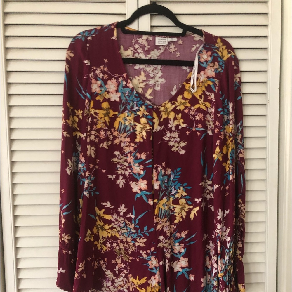 FALL FLORAL ROMPER